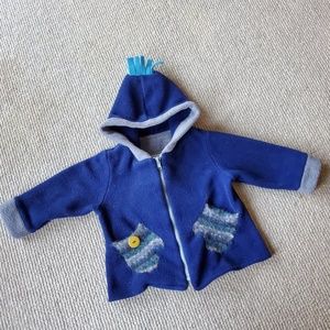 EUC Tuff Kookooshka unisex hooded fleece coat